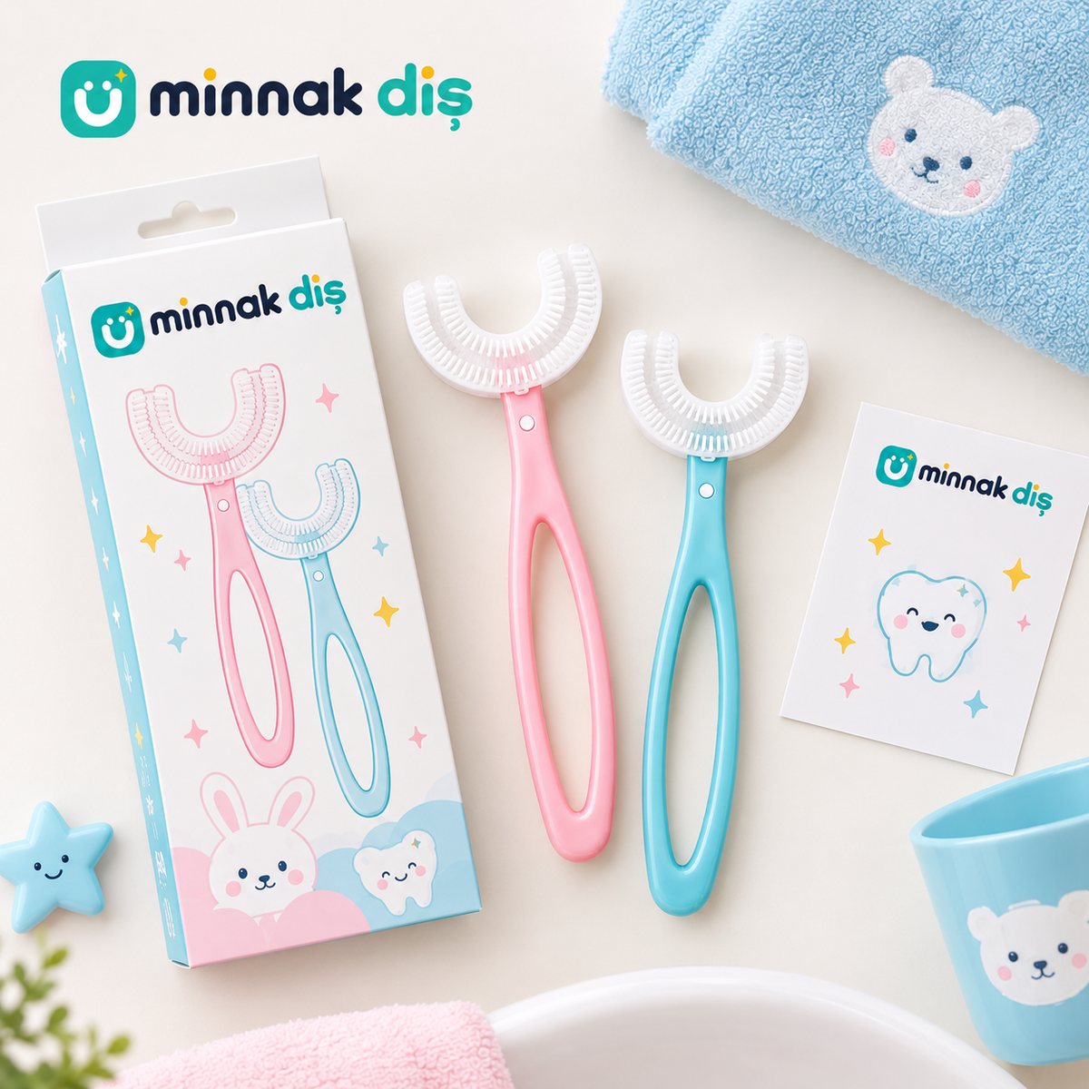 MinnakDiş - 360° Çocuk Diş Fırçası (2-12 Yaş)